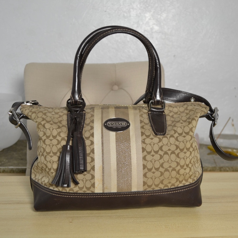 Brown coach purse